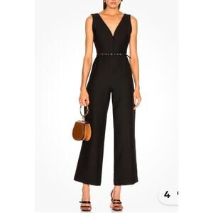 Rachel Comey Jumpsuit Womens Size 4 Plunge V Neck Goth Whimsigoth Grunge Party